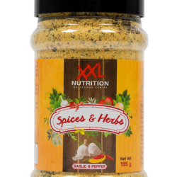 XXL Nutrition Spices & Herbs - Garlic & Pepper - 195 Gramm