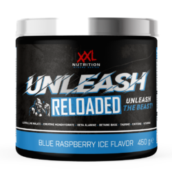 XXL Nutrition Unleash Reloaded - Pre Workout - Blue Raspberry Ice
